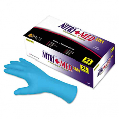 MCR SAFETY 6012M, NITRI-MED PREM 6 MIL NITMED GR TEXT  12" PF MED